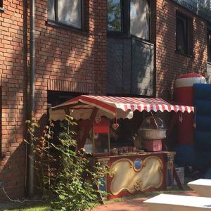 Der Spassmacher Herz Waffeln im Marktstand