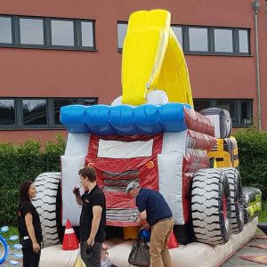 Der Spassmacher Hüpfburg Erlebnisbaustelle