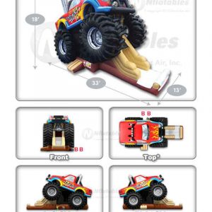 Der Spassmacher Hüpfburg Monster Truck
