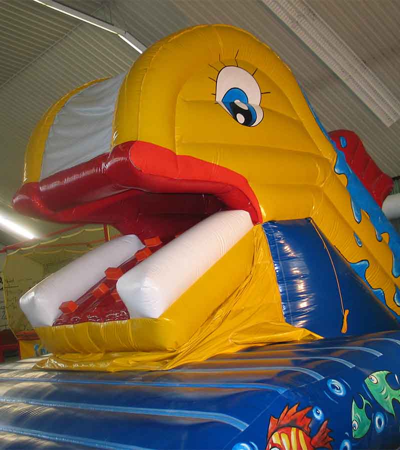 Der Spassmacher Hüpfburg Snappy Fisch