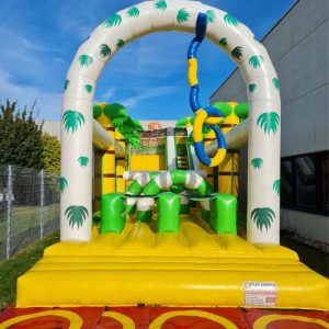 Der Spassmacher Hüpfburg Hindernisbahn Dschungel