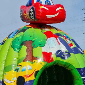 Der Spassmacher Hüpfburg Disco Auto