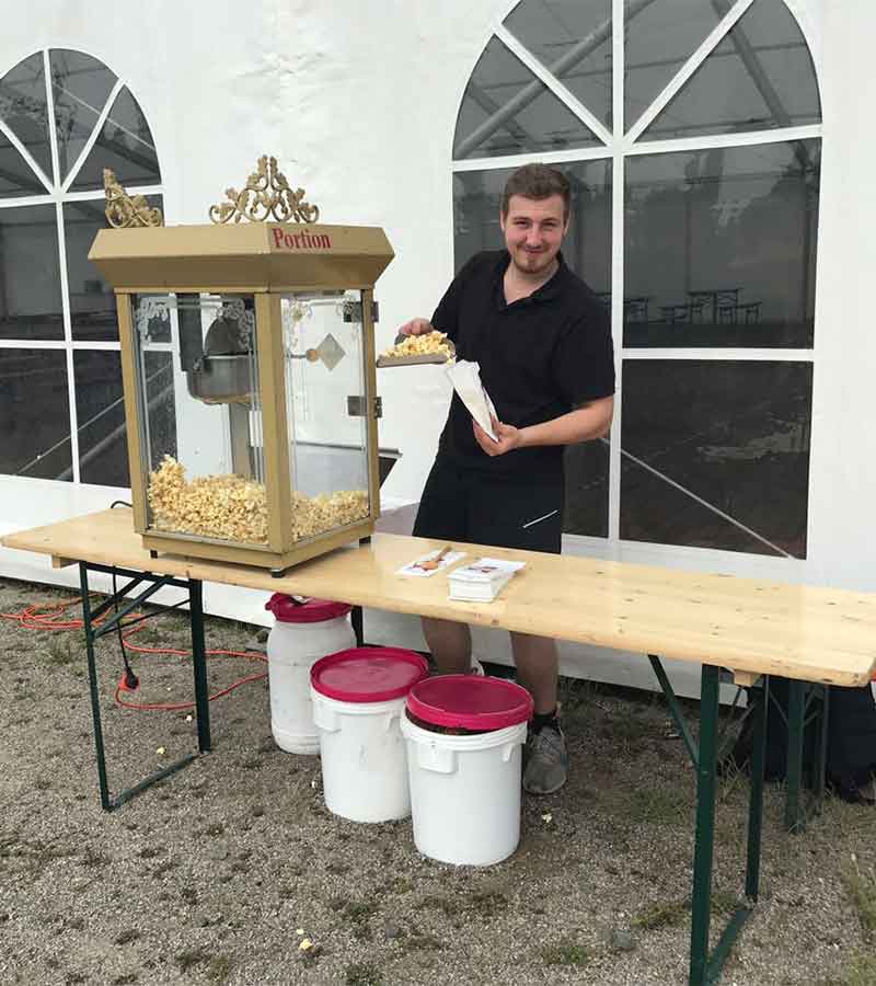 Der Spassmacher Popcornmaschine mit 200 Portionen