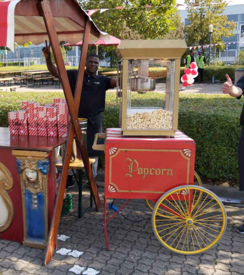 Der Spassmacher Popcornwagen nostalgisch mit 300 Portionen