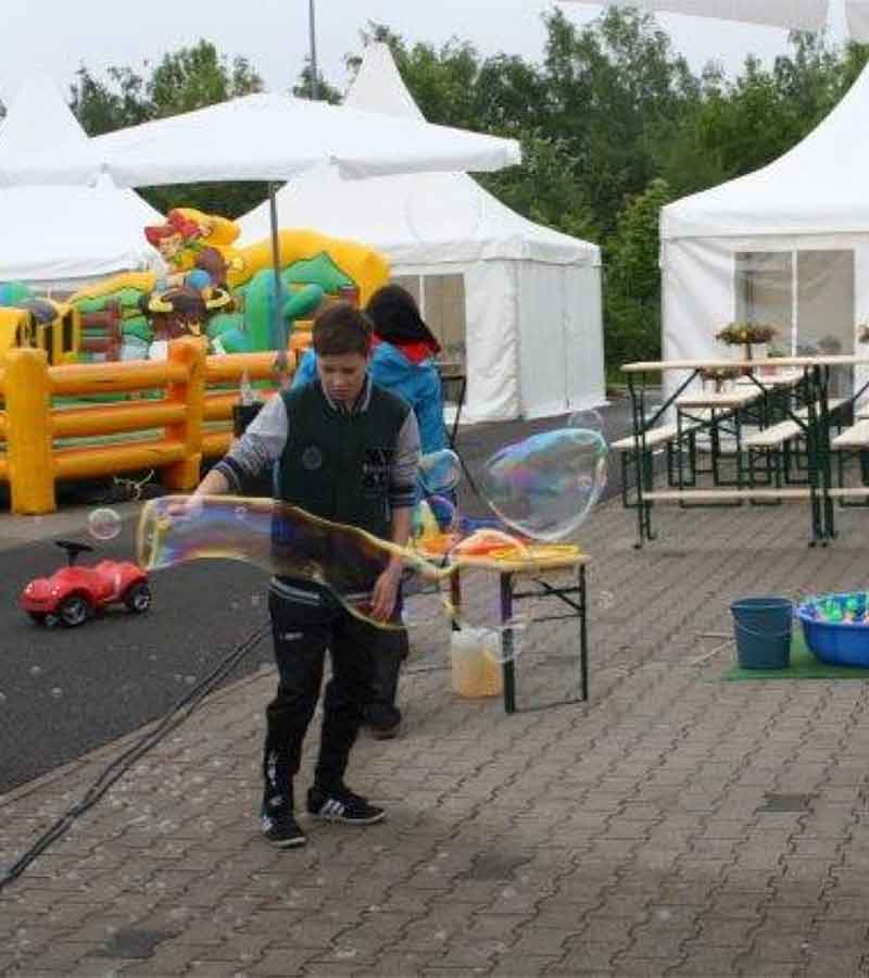 Der Spassmacher Riesenseifenblasen Aktion
