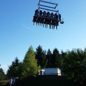Der Spassmacher Schwebende Tribüne