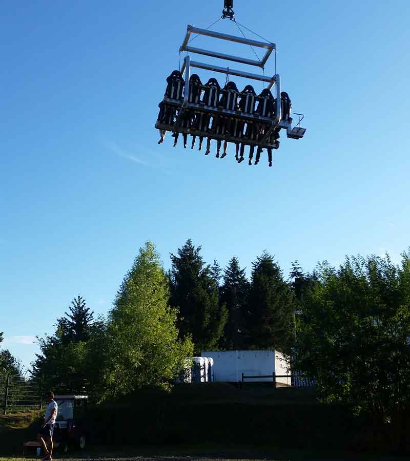 Der Spassmacher Schwebende Tribüne