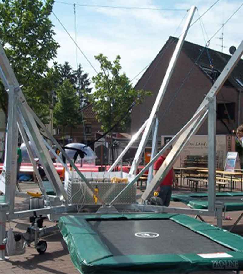 Der Spassmacher Bungee Trampolin 4-er Anlage