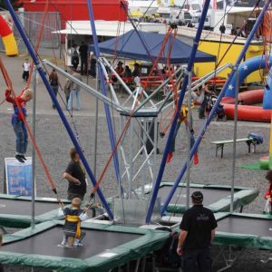 Der Spassmacher Bungee Trampolin 4-er Anlage