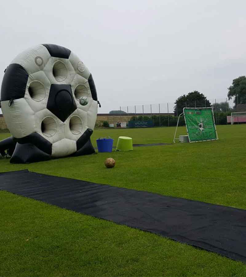 Der Spassmacher Fussball Torwand rund-stehend
