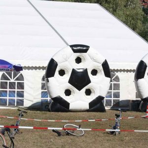 Der Spassmacher Fussball Torwand rund-stehend