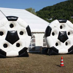 Der Spassmacher Fussball Torwand rund-stehend