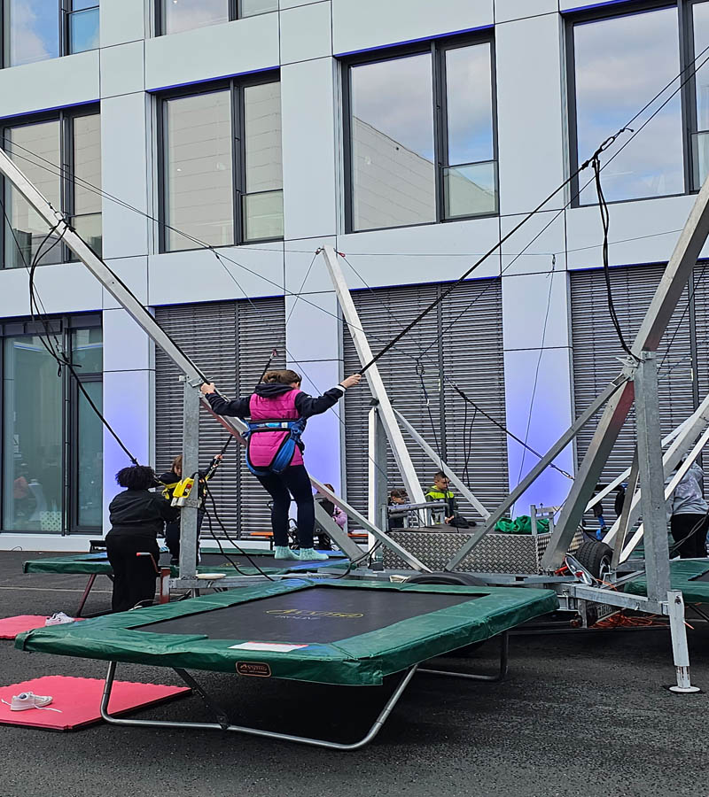 Der Spassmacher Bungee Trampolin 4-er Anlage