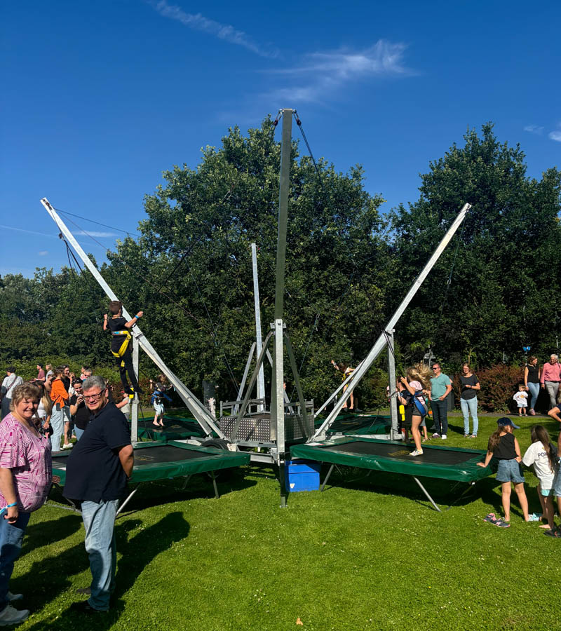 Der Spassmacher Bungee Trampolin 4-er Anlage