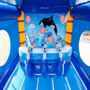 Der Spassmacher Hüpfburg Delfin Funpark