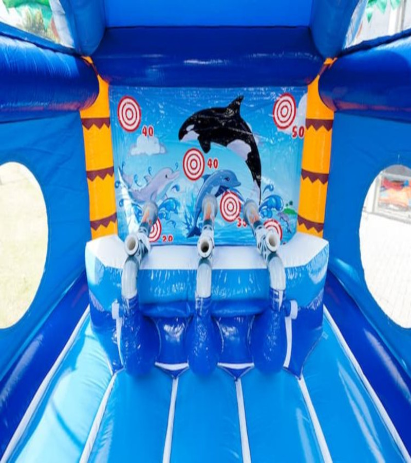 Der Spassmacher Hüpfburg Delfin Funpark