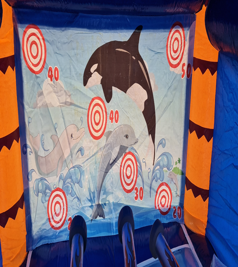 Der Spassmacher Hüpfburg Delfin Funpark