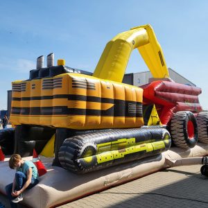 Der Spassmacher Hüpfburg Erlebnisbaustelle