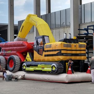 Der Spassmacher Hüpfburg Erlebnisbaustelle