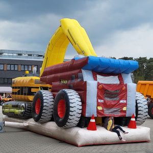 Der Spassmacher Hüpfburg Erlebnisbaustelle
