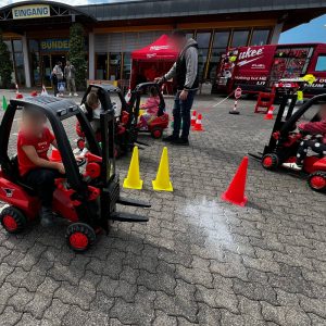 Der Spassmacher Gabelstaplerparcour für Kinder mit Führerschein