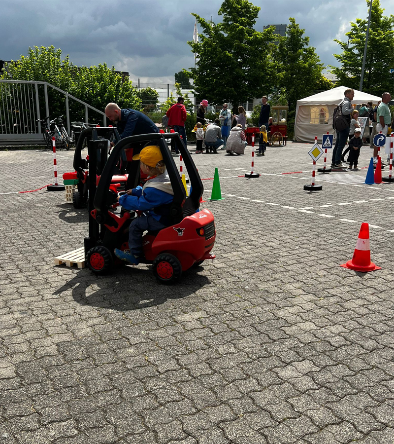 Der Spassmacher Gabelstaplerparcour für Kinder mit Führerschein