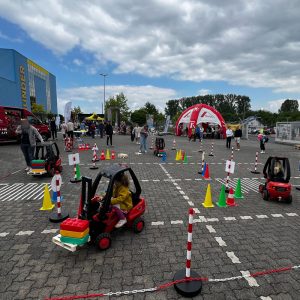 Der Spassmacher Gabelstaplerparcour für Kinder mit Führerschein