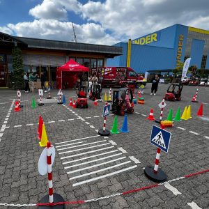 Der Spassmacher Gabelstaplerparcour für Kinder mit Führerschein