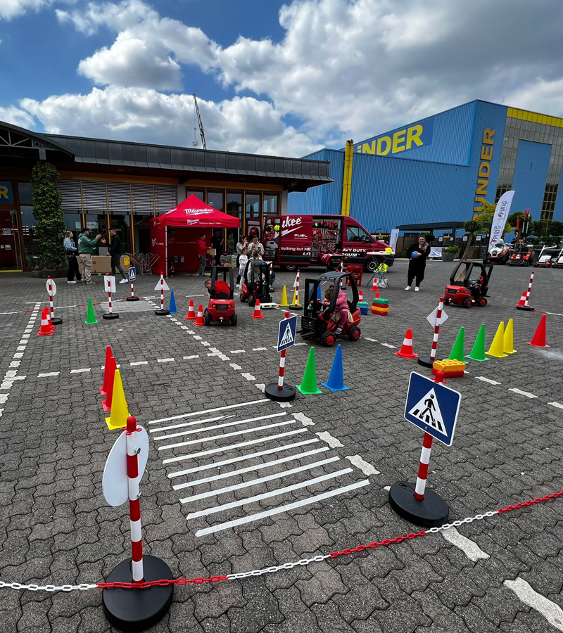 Der Spassmacher Gabelstaplerparcour für Kinder mit Führerschein
