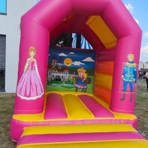 Der Spassmacher Hüpfburg Prinzessin mit Dach