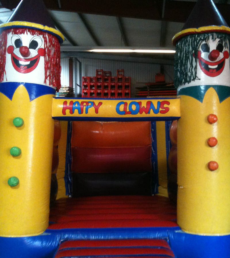 Der Spassmacher Hüpfburg Happy Clown