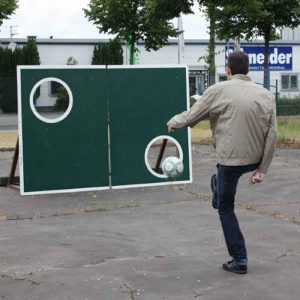 Der Spassmacher Fussball Torwand Holz