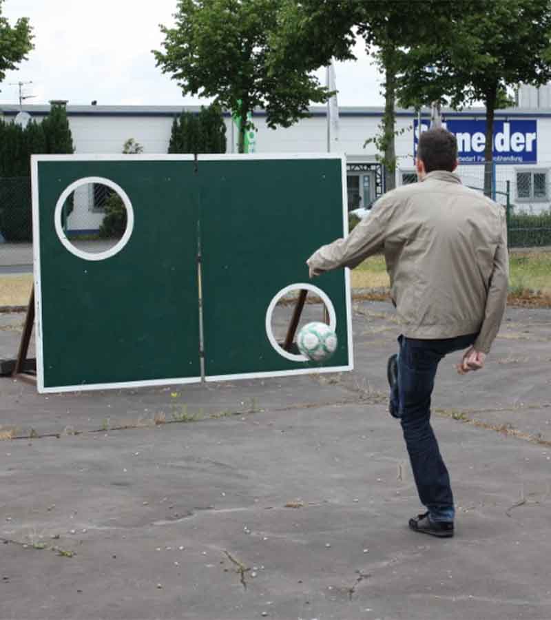 Der Spassmacher Fussball Torwand Holz