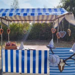 Der Spassmacher Marktstand nostalgisch Bayrisch