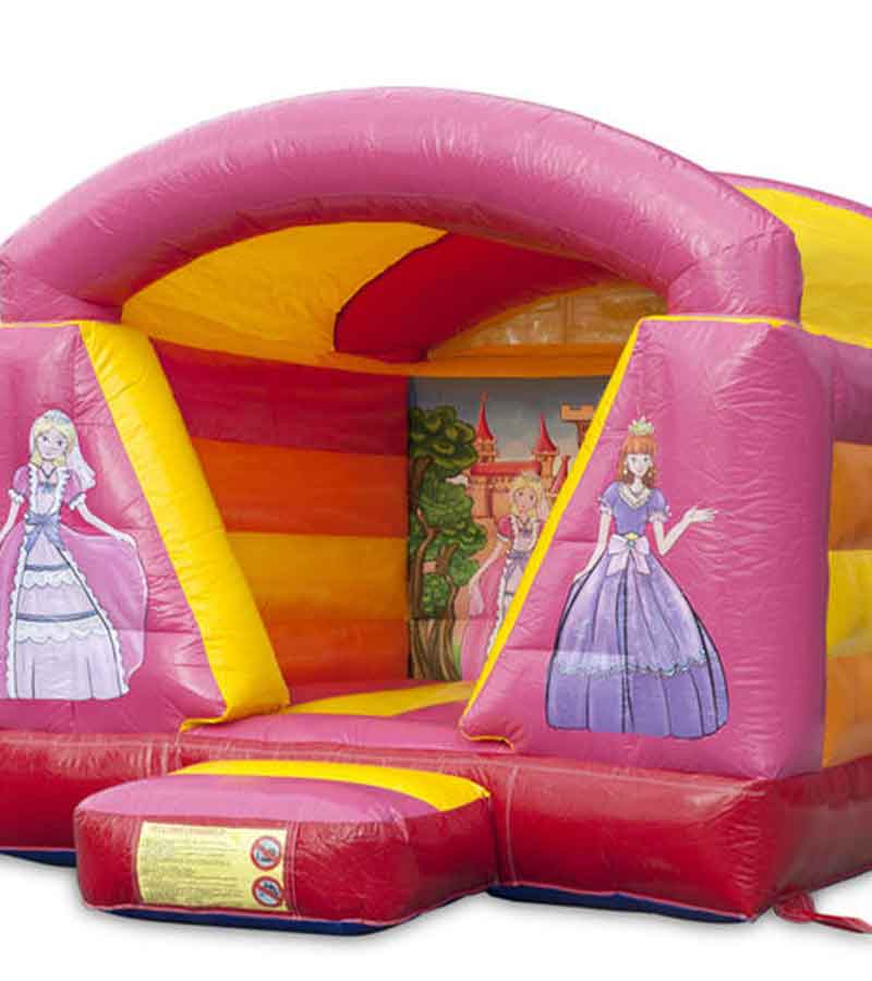 Der Spassmacher Hüpfburg Prinzessin mit Dach