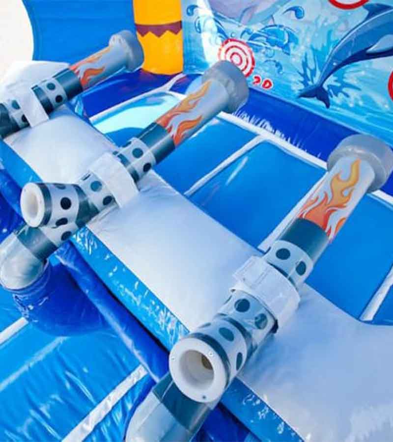 Der Spassmacher Hüpfburg Delfin Funpark