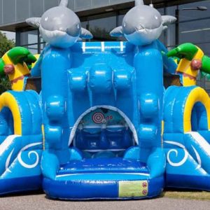 Der Spassmacher Hüpfburg Delfin Funpark