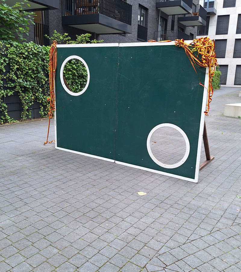 Der Spassmacher Fussball Torwand Holz