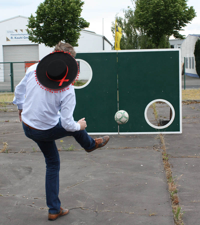 Der Spassmacher Fussball Torwand Holz