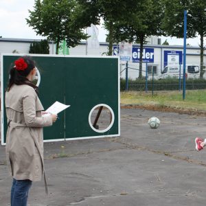 Der Spassmacher Fussball Torwand Holz