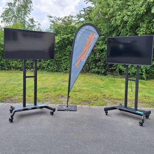 Der Spassmacher Fahrbare TV Screens