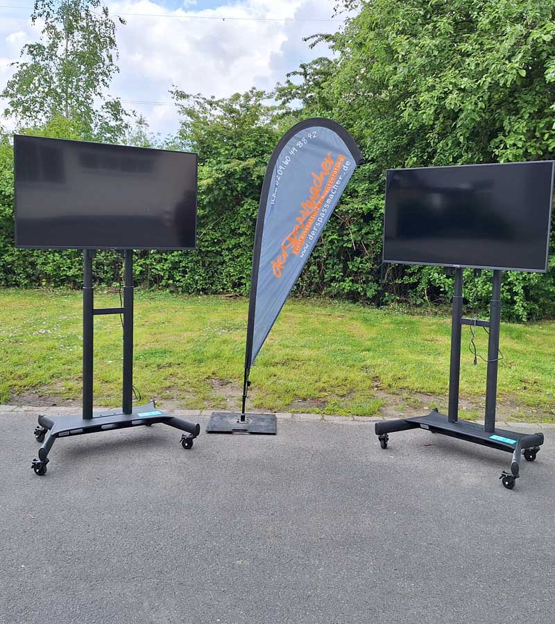 Der Spassmacher Fahrbare TV Screens